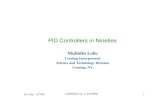 PID Controllers in Ninetieseceweb1.rutgers.edu/~gajic/IEEETalk.pdf · 2004. 11. 19. · PID control of Distributed Systems ( 3) Multivariable PIDs (29) Applications of PID controllers