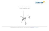 Small Wind Turbine User Manual HY-400, HY-600, HY-1000 · 2017. 9. 20. · Guangzhou HY Energy Technology Co., Ltd (HYE) provides 3 years limited warranty for wind turbine from the