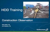8H - Construction Observation - Notes - v3 · 2020. 9. 2. · HDD Construction Observation Overview Effective HDD construction observation requires an competent understanding of the
