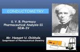 CONDUCTOMETRYcourseware.cutm.ac.in/wp-content/uploads/2020/05/Session... · 2020. 6. 1. · using conductometry. Ex:- a)titration of weak bases vs. perchloric acid in dioxan-formic