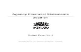 Agency Financial Statements 2020-21...Agency Financial Statements 2020-21 Chapter 4: Planning, Industry and Environment Cluster 4.1 Agency Expense Summary ..... 4 - 1 4.2 Financial