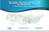 Strahler Stream Order and Strahler Calculator Values in ...€¦ · Strahler order of larger or higher order streams. For example, a 3 rd order stream entering a 4 th order stream