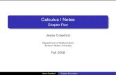 Calculus I Notes - Tarleton State University · 2020. 1. 24. · Calculus I Notes Chapter Four Jesse Crawford Department of Mathematics Tarleton State University Fall 2008 Jesse Crawford