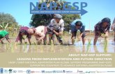 ABOUT NAP -GSP SUPPORT: LESSONS FROM IMPLEMENTATION … · 2015. 8. 24. · NAP GSP team and partners with the participation of the GEF. •Asia (teams trained from 8 countries) •Pacific