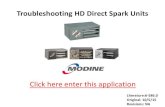 Troubleshooting HD Direct Spark Units - Modine HVAC...on the LED until the limit switch closes. When the switch re - closes or the call for heat is lost, the control runs the power