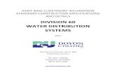 DIVISION 60 WATER DISTRIBUTION SYSTEMS...JBER STANDARD CONSTRUCTION SPECIFICATIONS AND DETAILS DIVISION 60 – WATER DISTRIBUTION SYSTEMS 2021 1 Doyon Utilities, LLC SECTION 60.01