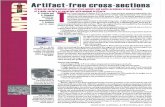 Artifact-free Cross-sectionsArtifact-tree cross-sections Argon ion beam specimen preparation quickly and easily producas cross sections ot a wide variety of materials with minimal