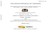 THE UNITED REPUBLIC OF TANZANIA - World Bank · 2016. 7. 14. · LGSP/CS/TSCP/2009/03 . RAP Final Report RAP March 2010 P a g e | vi. The ESIA team is convinced that there are no