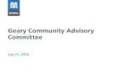 Geary Community Advisory Committee...Jul 21, 2020  · proposal for Geary Boulevard Improvement Project limits Focus Area 1: 15th Avenue Outbound . Benefits Bus travel time and reliability