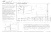 Dimension Guide - W105975948 - Whirlpool20-amp fused, grounded electrical supply is required. It is recommended that a separate circuit serving only your refrigerator be provided.