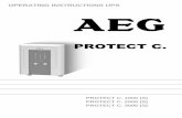 Manual PT C. 1000/2000/3000 (EN) · 2018. 5. 2. · AEG spare parts or spare parts purchased by AEG. Handling PROTECT C. is designed and constructed so that all nece ssary steps for