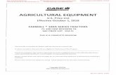 AGRICULTURE AGRICULTURAL EQUIPMENT - ESCNJ...2 of 42 -T1HP 01 01400001-OCT-18 Case Agricultural Equipment US Price List 10/1/18 PL-100 FAM Revision 7A The Educational Services Commission
