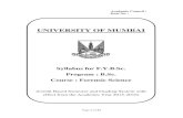 UNIVERSITY OF MUMBAI Forensic Science fybsc...1.2.6 Strength of acids and bases - trends in the strength of hydracids and oxyacid’s 1.2.7 Properties of solvents - M.P-B.P range,
