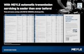 With MEYLE automatic transmission servicing is easier than ever … · 2019. 10. 15. · With MEYLE automatic transmission servicing is easier than ever before! Time and money savings