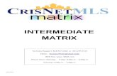 Intermediate Matrix - SRAR.com Intermediate_CRISNet.pdfIntermediate Matrix Tech Support SRAR-SFV 818 947 2202 SRAR-SCV 661 295 7117 techsupport@srar.com [7] HOT SHEETS Hot Sheets give