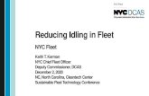 Reducing Idling in Fleet - New York City...Mayor, Billy Idol Team Up to Stop Vehicle Idling By: Keith Kerman At City Hall on February 27, artist Billy Idol joined Mayor de Blasio to