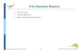 File Concept Access Methods Disk and Directory Structure · 2019. 11. 20. · File Concept The file system consists of two distinct parts: A collection of files, each storing related