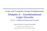 Chapter 2 Combinational Logic Circuits€¦ · Strictly speaking, XOR and XNOR gates do no exist for more than two inputs. Instead, they are replaced by odd and even functions . Proof:
