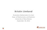Kristin Umland - Successful STEM Education · 2017. 10. 26. · Kristin Umland Illustrative Mathematics Co-chair Dept. of Mathematics and Statistics University of New Mexico September