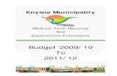 Knysna Municipality - Western Cape Government · 2009. 10. 19. · In Knysna Municipality this means at directorate level. 5 . Section 1 - Mayoral Budget Speech . Speaker, Deputy