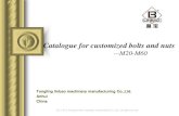 Catalogue for customized bolts and nutsimg.tradekey.com/images/uploadedimages/brochures/3/... · Machine owned like CNC lathe, automatic lathe, thread rolling machine, tapping drilling