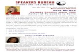 Educational Speaker Shar McBee - District Onedistrict1toastmasters.org/wp-content/uploads/2016/07/D1...Contact for the D1 Speakers Bureau Events | Mrs. Choon Mah-Meggett 310-561-7283