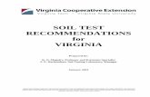 SOIL TEST RECOMMENDATIONS › content › dam › soiltest...Test procedures currently used for the various analyses are presented in Publication 452 Laboratory Procedures: -8 Virginia