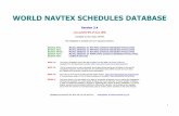 WORLD NAVTEX SCHEDULES DATABASE - BruneroSection Four: Navtex Stations on 4209.5 kHz sorted by Scheduled Times (UTC) Section Five: Credits & Sources NOTE #1: The Country Identifiers