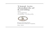 Visual Arts Standards of Learning · The Fine Arts Standards of Learningare available onlinefor divisions and teachers to use in developing curricula, lesson plans, instructional