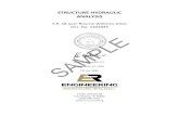 STRUCTURE HYDRAULIC ANALYSIS - in › indot › files › Sample Hydraulics Small Structure Report.pdfSep 12, 2016  · Hydraulic Data Summary . A 16 ft x 10 ft (9 ft opening) reinforced