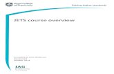 JETS course overview - the JAG - training centers and... · JETS course overview v1.9 © Royal College of Physicians 2014 Trainer feedback template The trainer feedback form that