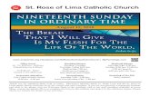 St. Rose of Lima Catholic Church...2018/08/12  · St. Rose of Lima Catholic Church Thursday, Friday 8:00 am, Weekday Masses Monday, Tuesday, Wednesday 7:00 pm 11:00 am on Friday at