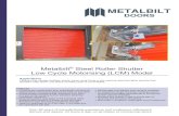 Steel Roller Shutter Low Cycle Motorising (LCM) Model · 2019. 5. 7. · Metalbilt® Steel Roller Shutter Low Cycle Motorising (LCM) 08 /201 6 We reserve the right to alter specification