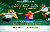 Pabellón CDM Gallur -Madrid...21/02/2020 20:15 World Athletics Indoor Tour Madrid Pabellón CDM Gallur -Madrid 60 m. Men Semifinal 1/2 Results WORLD LEADER 6.37 Christian Coleman