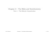 Chapter 3 - The Mole and Stoichiometry - Part 1 - The Mole & … · 2019. 5. 13. · Mr. Palmarin Chapter 3 - The Mole and Stoichiometry 20 / 50. Section 3.3 - Particles, Volume,