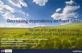 Decreasing dependency on fossil fuels · 4. Fossil fuels are not economically‐relevant in the long term. Even without accounting for the huge external costs (health, air and water