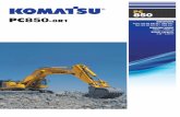 850 PC850 - 小松製作所 · 2018. 6. 8. · 3 HYDRAULIC EXCAVATOR PC850-8R1 Boom Foot Hoses Low Ambient Noise Heavy Lift Mode Large Digging Force Highly Reliable Electronic Devices