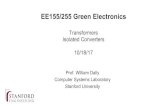 EE155/255 Green Electronics · 2017. 10. 18. · Ideal Transformer I P 1:N V P I S V S + + 62 Green Electronics I P 1:N V P I S V S + + Figure 10.1: An ideal transformer with turns