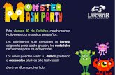 Monster Mash Party - KÍNDER 1...MONSTER HUNTER ID. 6629245 482 MÚSICA 721 9419 5593 10:10 –10:30 RECESO 10:30 –11:10 MÚSICA 721 9419 5593 HALLOWEEN ART ID. 7311271 0723 WITCHES