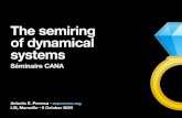 The semiring of dynamical systems · 2021. 1. 18. · Antonio E. Porreca • aeporreca.org LIS, Marseille • 6 October 2020 The semiring of dynamical systems Séminaire CANA