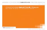 CHOOSEMATHS Days - Home - AMSI Schools · Choose Maths Days, as detailed in Section 2, are part of a range of activities run by the Choose Maths team, in Choose Maths schools and