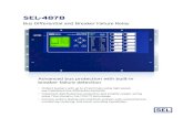 SEL-487B · 2018. 8. 28. · SEL-487B Bus Differential and Breaker Failure Relay Advanced bus protection with built-in breaker failure detection • Protect busbars with up to 21