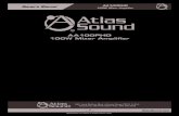 AA100PHD 100W Mixer Amplifier - AtlasIED AA100PHD...100W Mixer Amplifier AtlasSound.com – 2 – AA100 ns anual 100 Aml 1601 ack McKay Blvd. Ennis, Texas 75119 U.S.A. Telephone: 800.876.3333