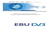 TS 103 769 - V1.1.1 - Digital Video Broadcasting (DVB); Adaptive … · 2020. 11. 9. · ETSI 2 ETSI TS 103 769 V1.1.1 (2020-11) Reference DTS/JTC-DVB-391 Keywords broadcast, DVB,