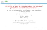 Inﬂuence of spin-orbit coupling on the transport properties of ...Ludwig Maximilians-Universita¨t Mu¨nchen Inﬂuence of spin-orbit coupling on the transport properties of spintronics