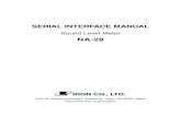 NA-28 SERIAL INTERFACE MANUALcerium.hr/images/upload/files/rion/mjeraci-zvuka/na28/NA... · 2016. 3. 15. · iii Organization of This Manual This manual describes the features of