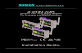 Z-2400-A2R Turbo Installation Guide - Intech Instruments Ltd · 2019. 11. 19. · Z-2400-A2 node is faulty. Input / Repeater node is booting. Input / Repeater node is searching for
