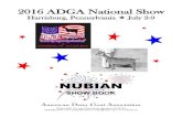 NUBIAN - American Dairy Goat Association - ADGA...American Dairy Goat Association PO Box 865, 161 West Main Street, Spindale, NC 28160 (828)286-3801 Fax (828)287-0476 adga@adga.org