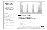 Reverse Osmosis Drinking Water System - Sears Parts Direct...SAVE THIS MANUAL Reverse Osmosis Drinking Water System _i,Warranty _i, How To Install _i, How It Works _i, Care Of _i,