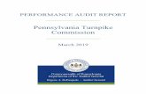 Pennsylvania Turnpike Commission · 2019. 3. 21. · audit of the Pennsylvania Turnpike Commission (Commission or PTC). This audit was conducted pursuant to Section 706(b) of the